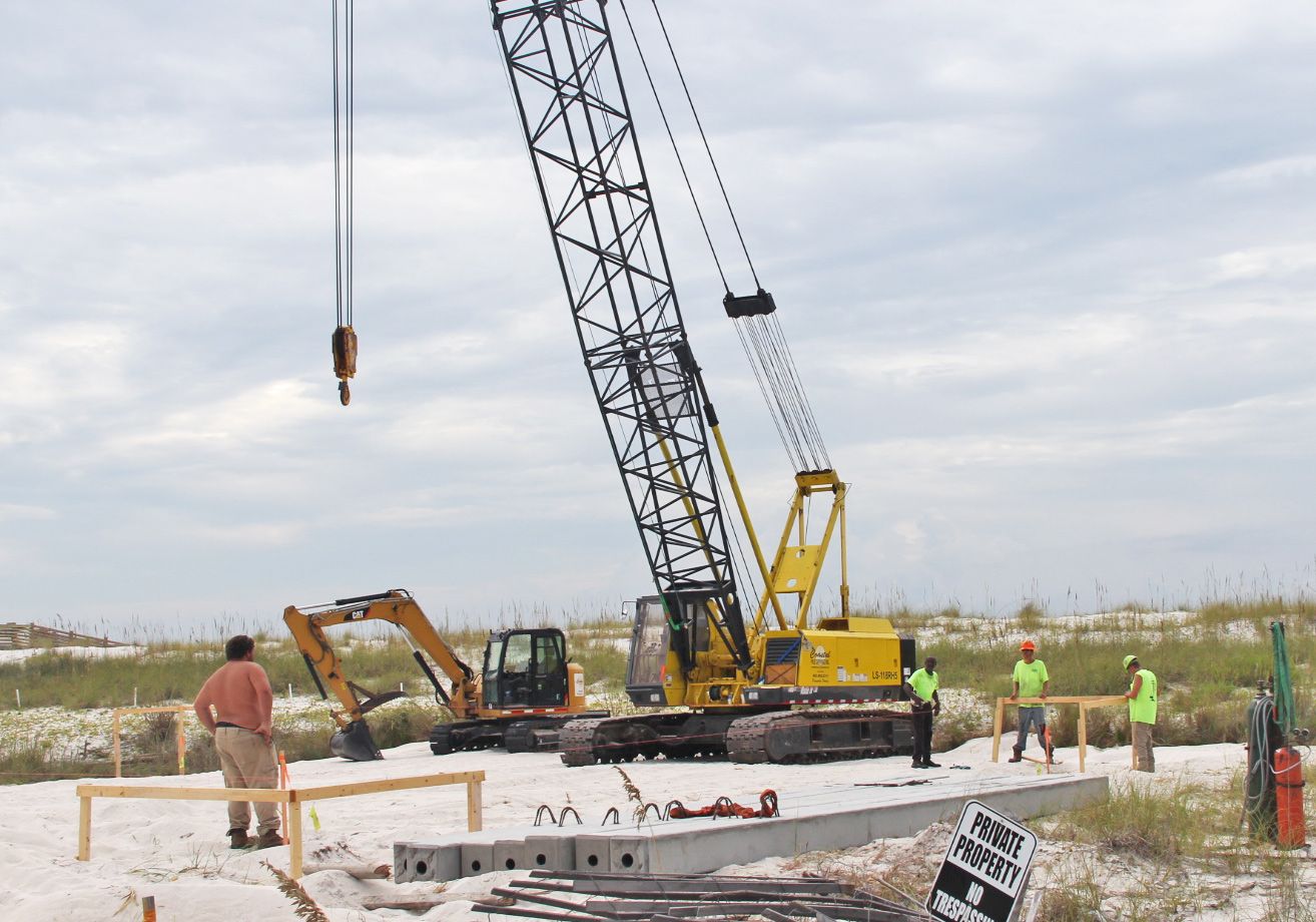 Dubois coastal transitional piling home on Navarre Beach by Acorn Fine Homes 