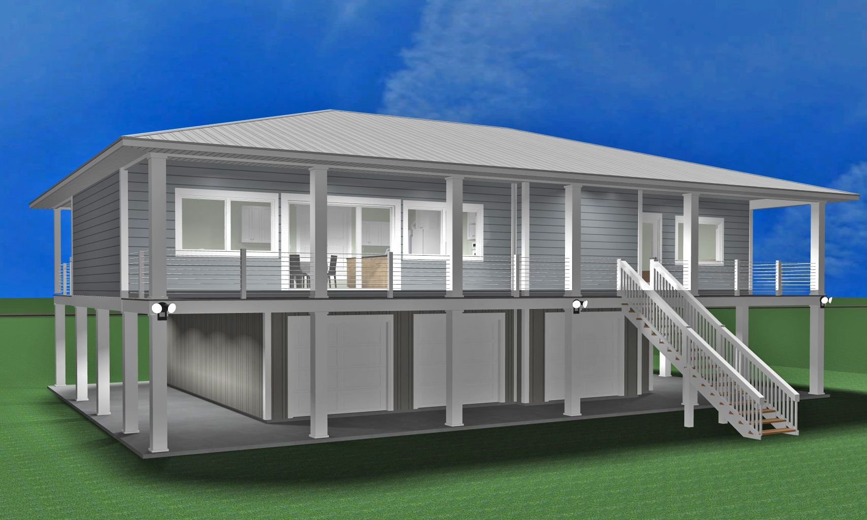 Cunningham modern coastal piling home in Pensacola