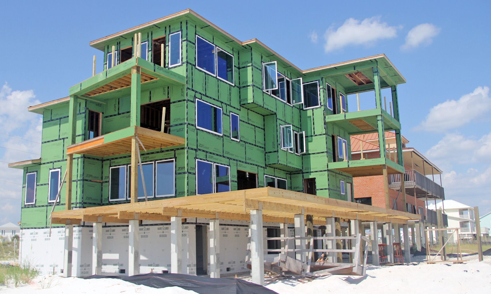 Clanton modern coastal piling home on Navarre Beach