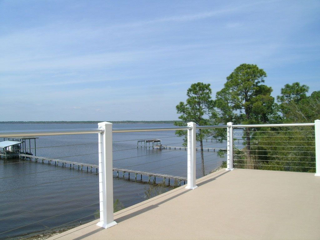 Wire rope railing by Acorn Construction