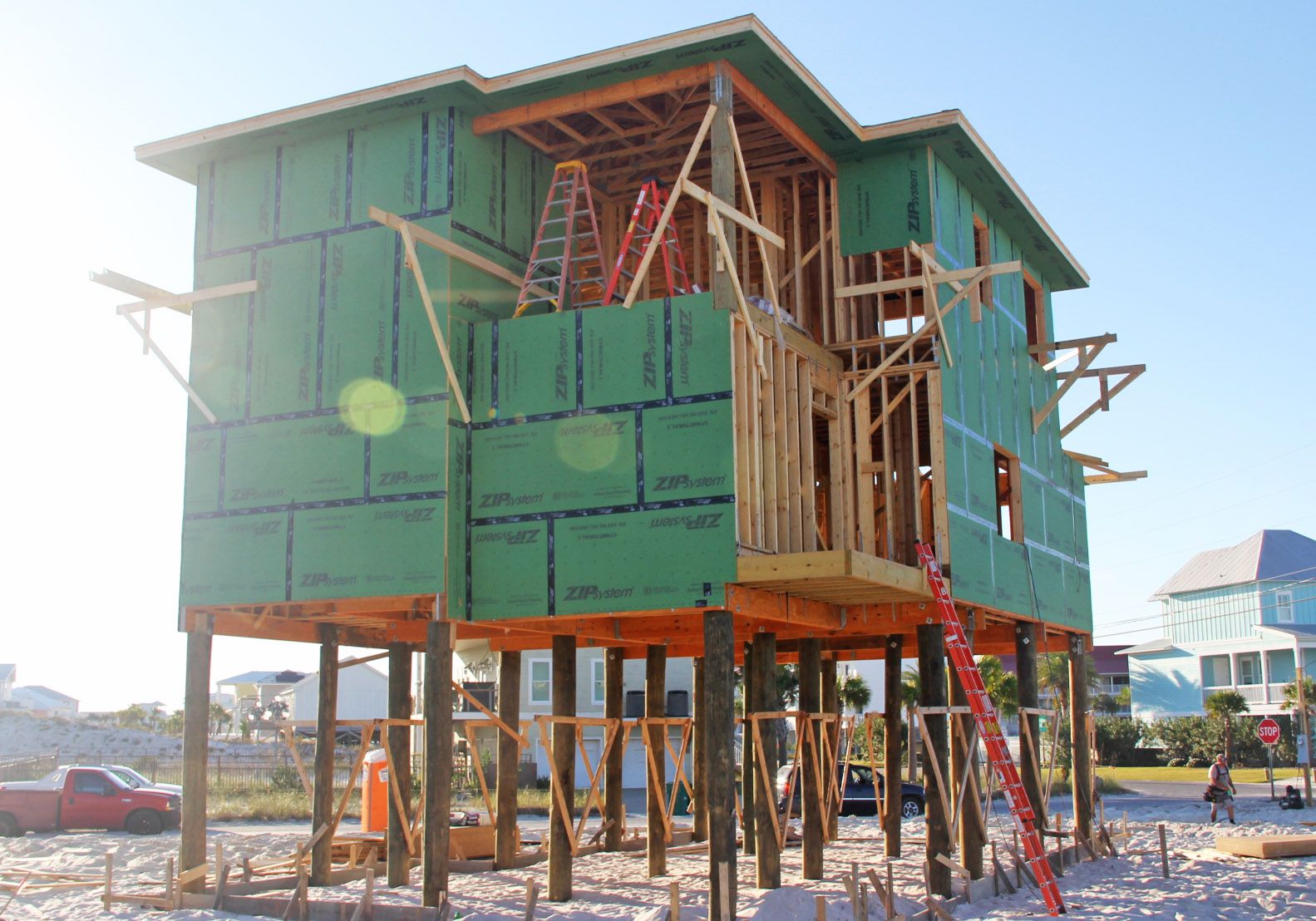 Neff modern coastal piling home on Navarre Beach