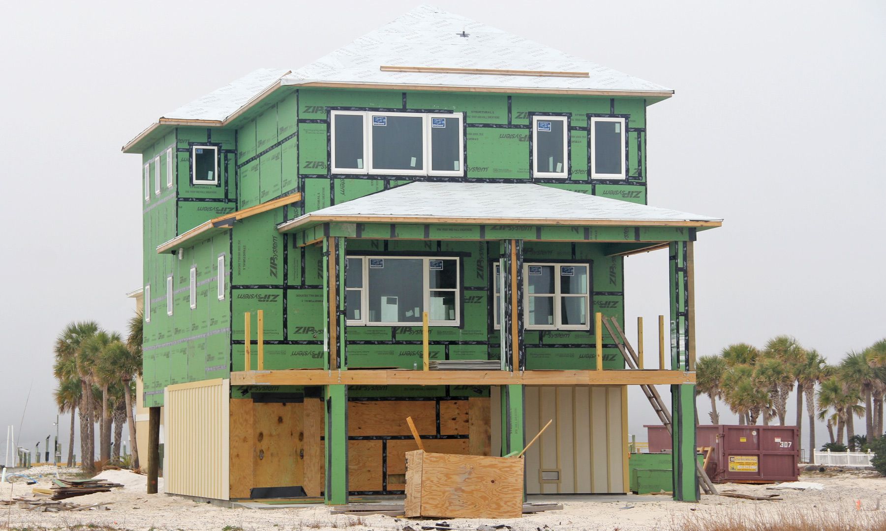 Walker piling home in Navarre Beach by Acorn Fine Homes