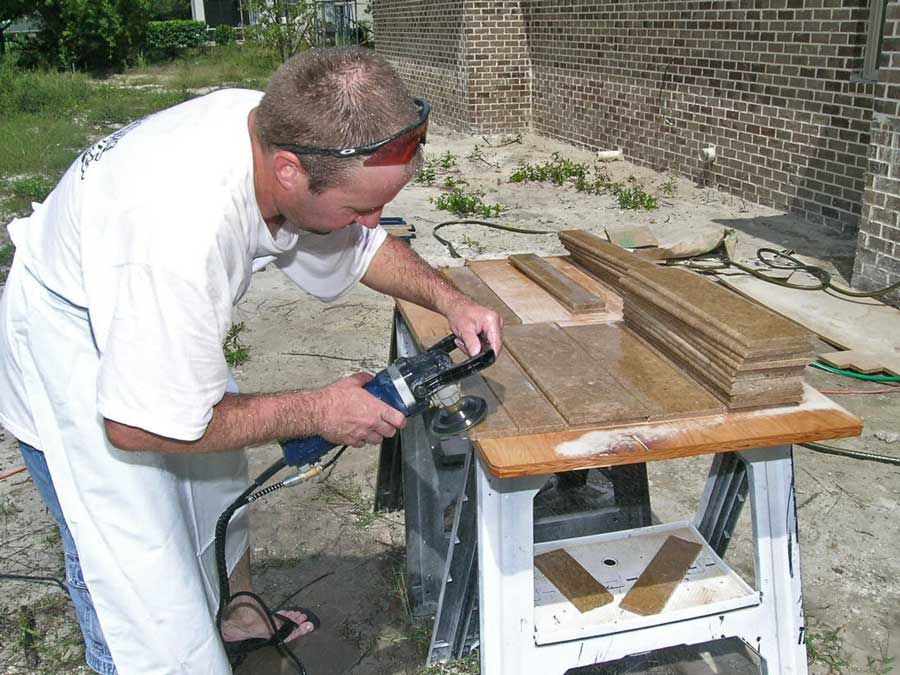 polishing tile bullnose edges