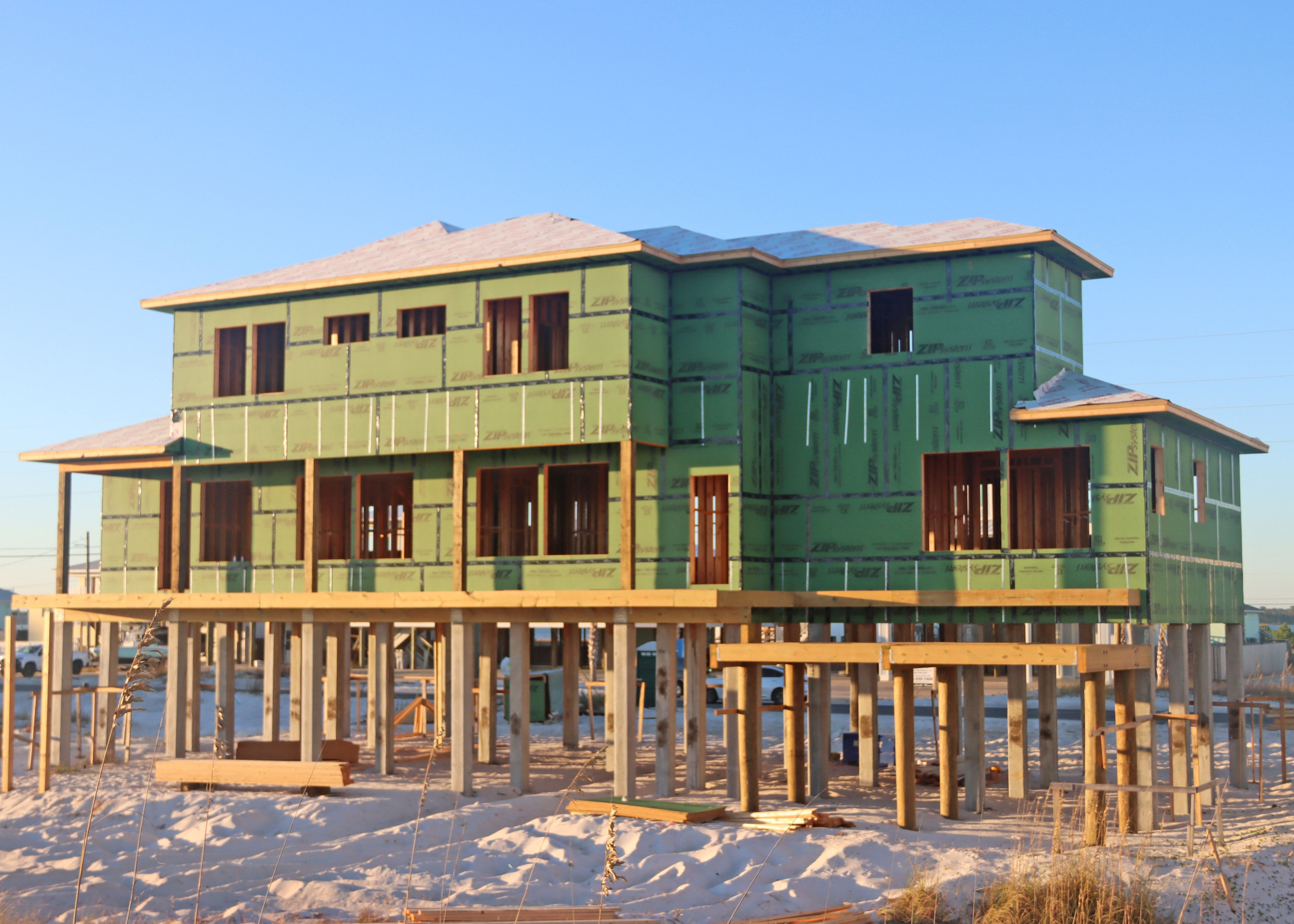 Deroche coastal modern home on Navarre Beach by Acorn Fine Homes