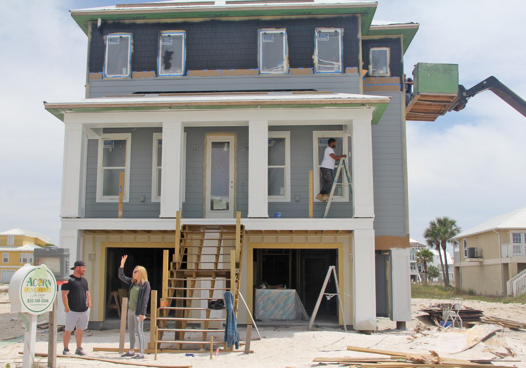 Walker piling home in Navarre Beach by Acorn Fine Homes