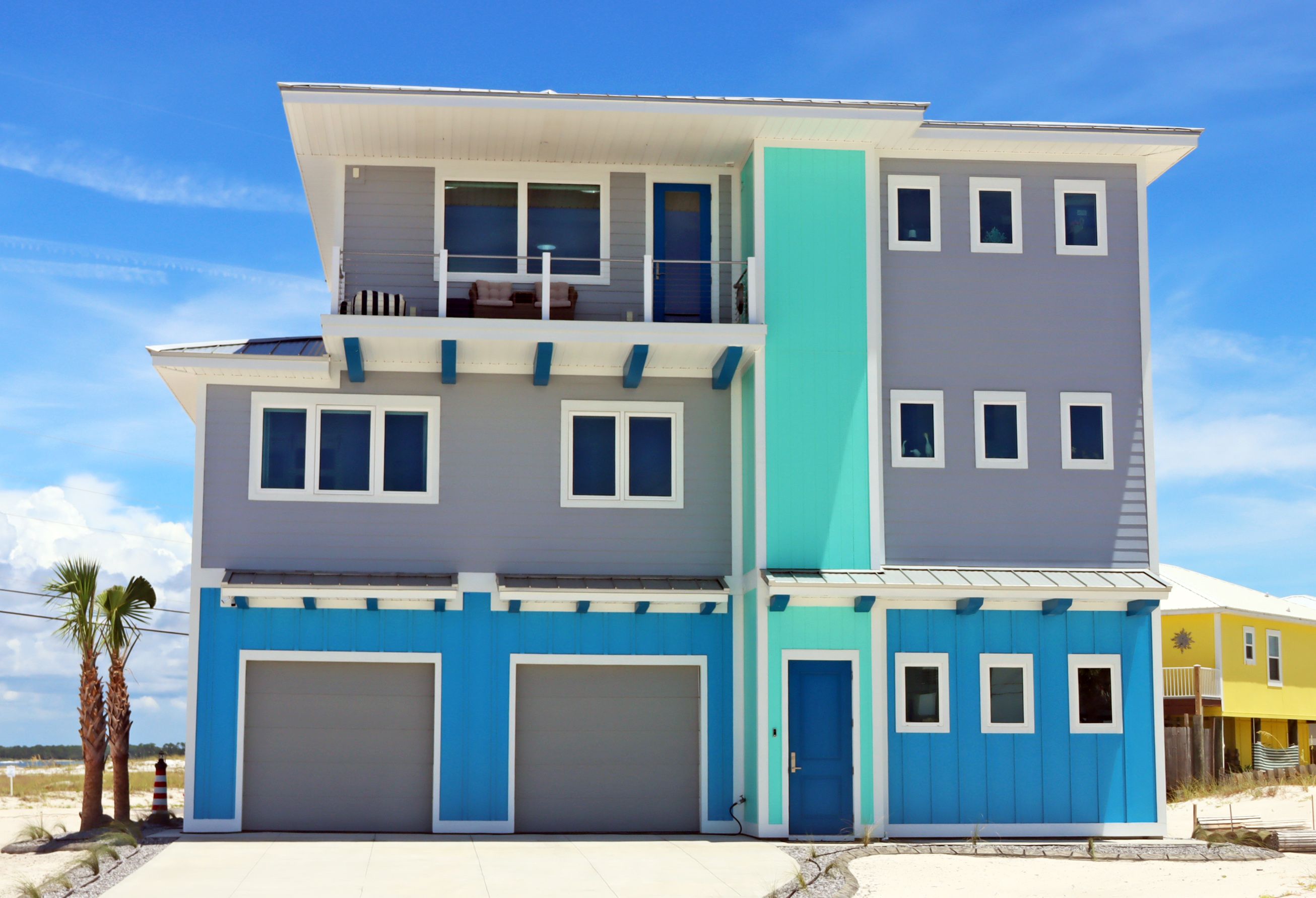 Neff modern coastal piling home on Navarre Beach