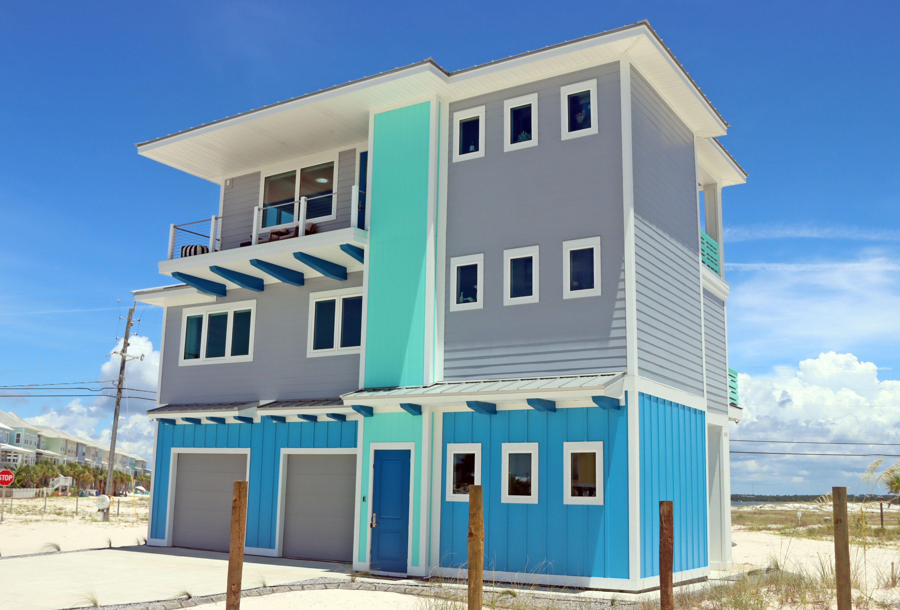 Neff modern coastal piling home on Navarre Beach