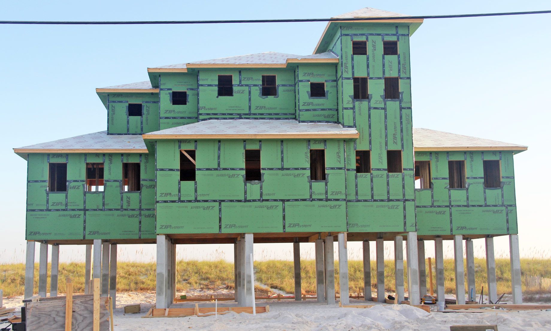 Burchard modern coastal style piling home on Navarre Beach