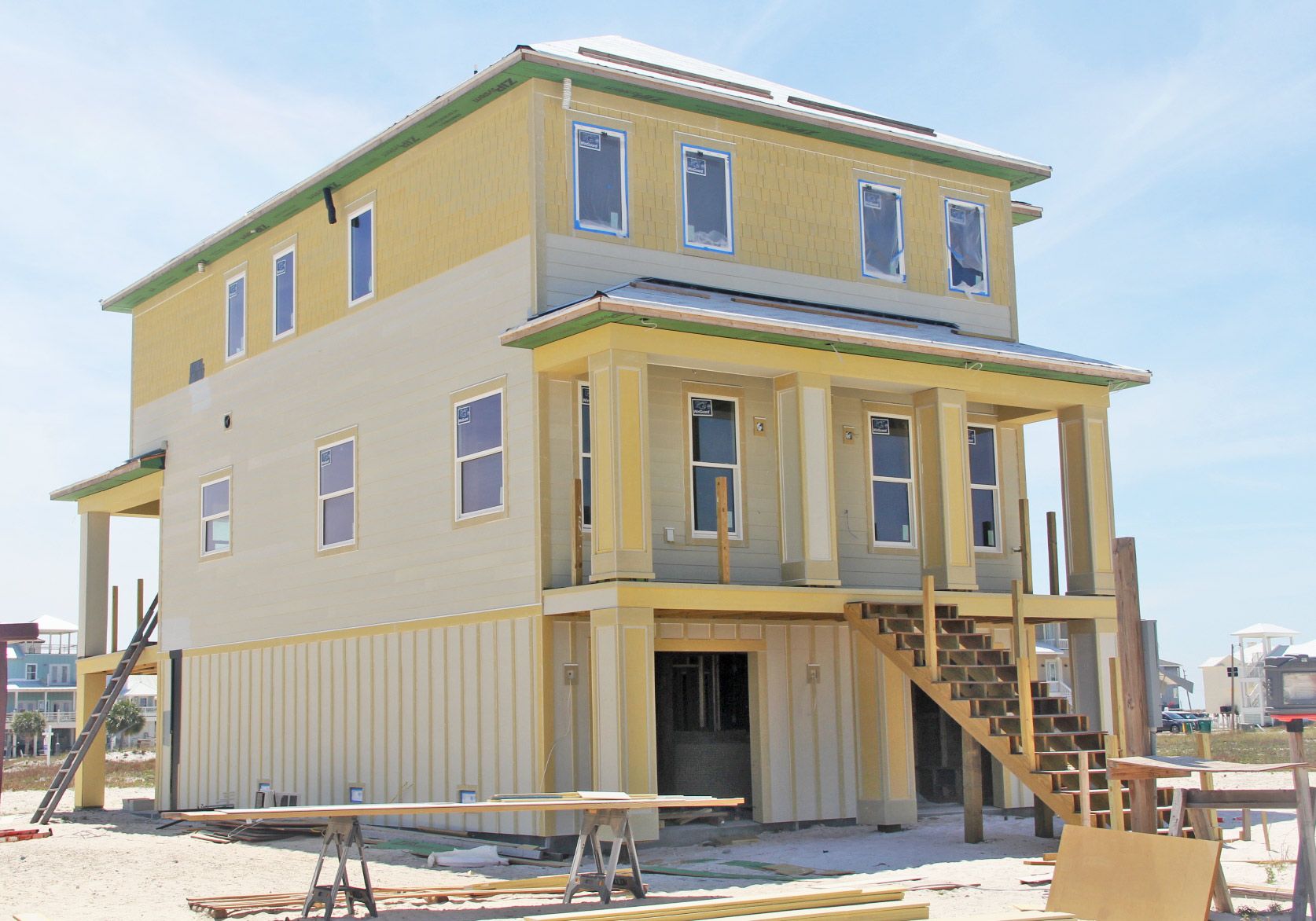 Walker piling home in Navarre Beach by Acorn Fine Homes