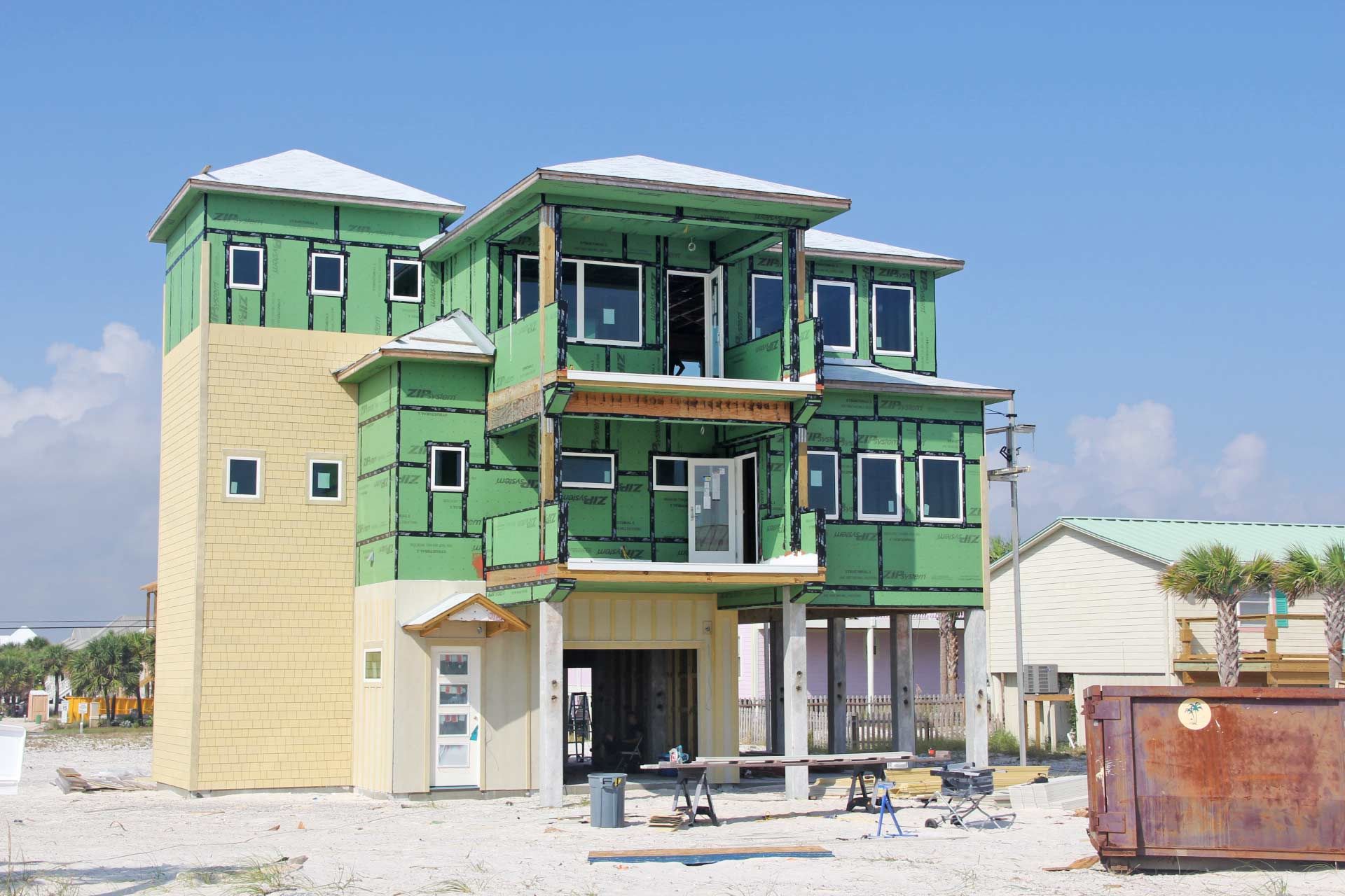 Frerich concrete piling home on Navarre Beach