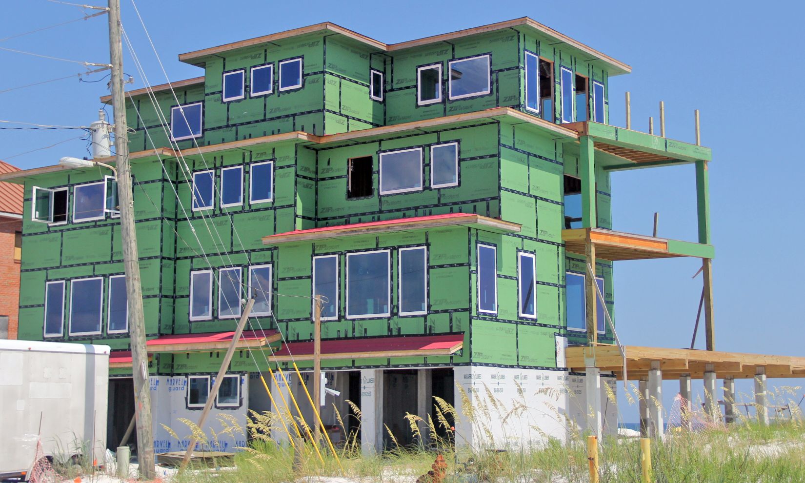 Clanton modern coastal piling home on Navarre Beach