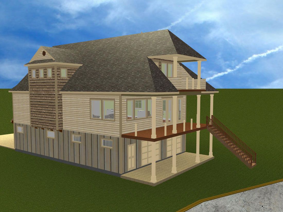 CAD model of Walker residence in Navarre