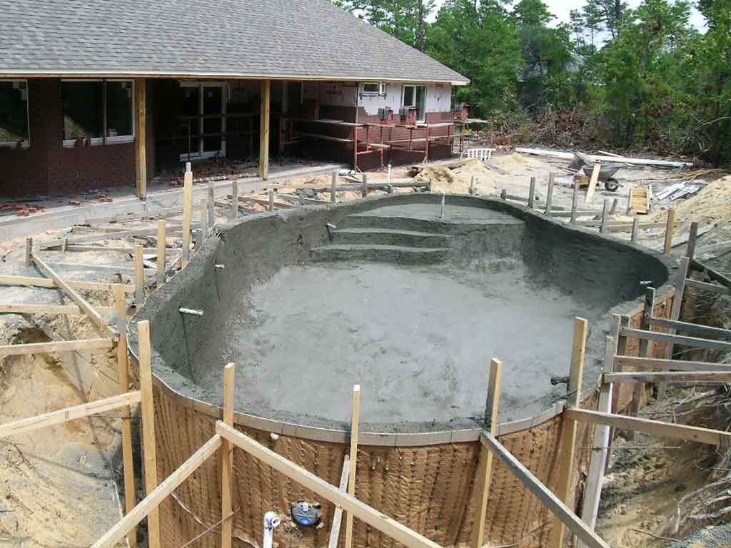 gunite pool shell