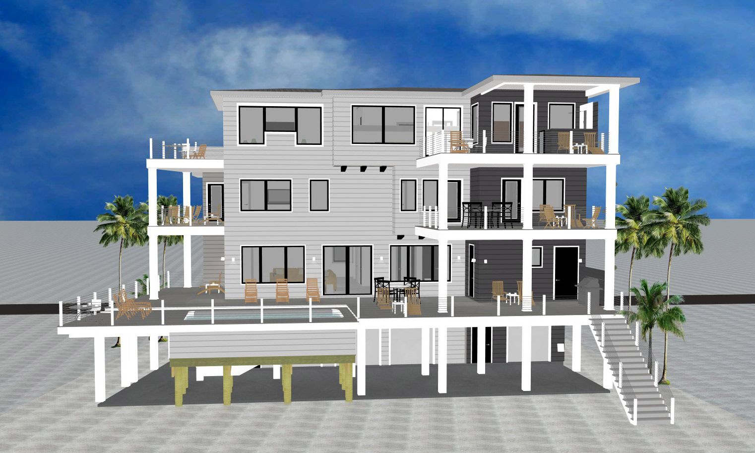 Clanton modern coastal design on Navarre Beach