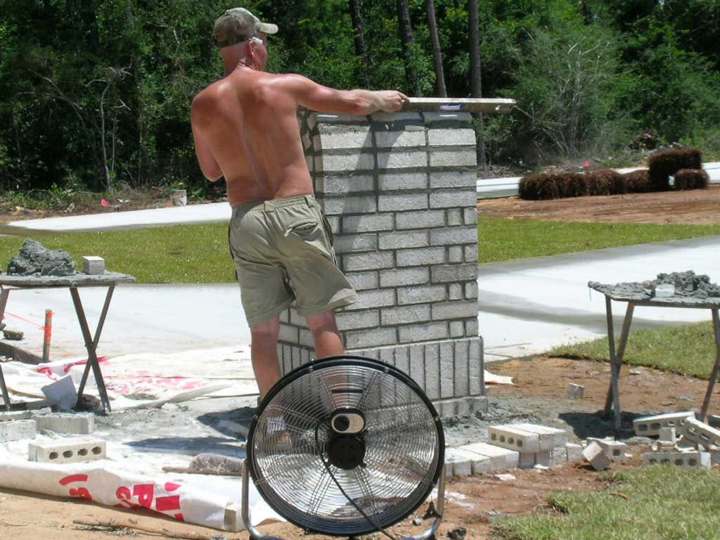 brick mail box