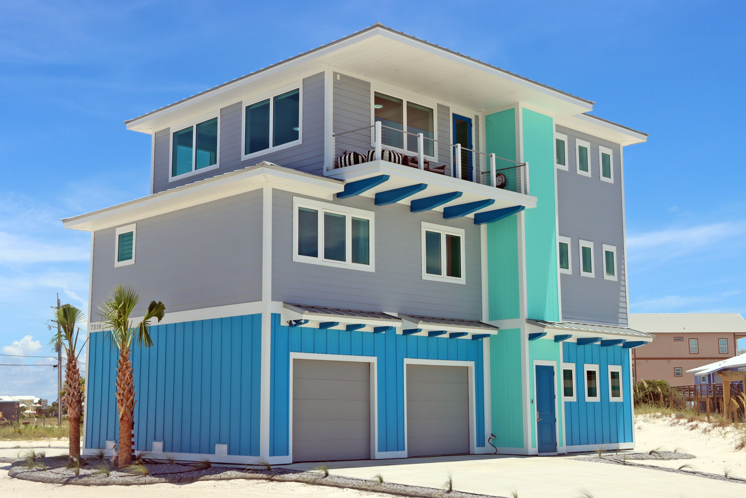 Neff modern coastal piling home on Navarre Beach